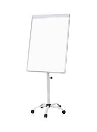 Shop Partner Flip Chart Stand With Wheels White Silver