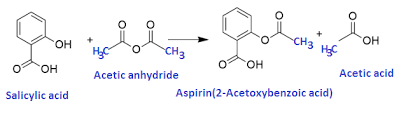 chemical structure of aspirin