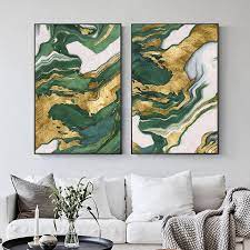Gold Wall Art Abstract Art Painting