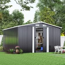 12x10ft Large Garden Shed Apex Roof