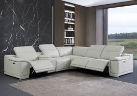 italian leather recliner sectional