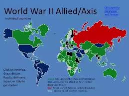 Allied Countries Axis Powers Map Axis Powers World Map Ww2