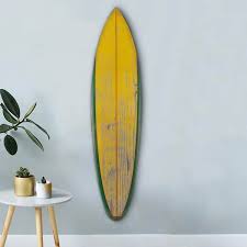 Wooden Surfboard Wall Art Decor