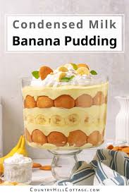 condensed milk banana pudding