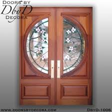 leaded glass oval replacement door