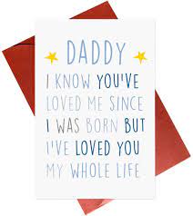 Celebrate someone's day of birth with dad birthday cards & greeting cards from zazzle! Amazon Com Birthday Card For Daddy Fathers Day Card New Dad Cute Birthday Cards Office Products