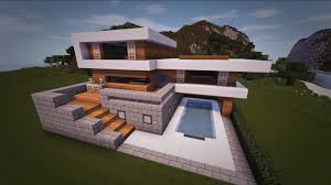 Minecraft modern villa requires a lot of blocks to be placed for its construction,to know how to build a minecraft modern villa step by step,here is minecraft modern house tutorial. Woodlux Modern House Map Creation Minecraft Pe Bedrock Maps