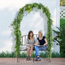 Steel Garden Arch With 2 Seat Bench