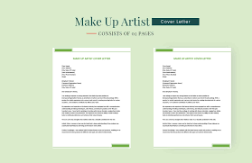 make up artist cover letter in ms word