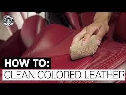 How To Clean Protect Colored Leather