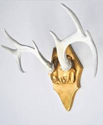 faux deer antlers white antler rack