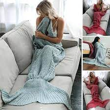 mermaid fish tail handmade knitted sofa
