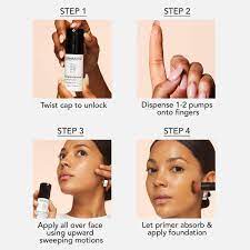 how to apply primer and foundation