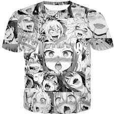 Collection by jack bryant • last updated 4 hours ago. Aesthetic Cosplay Ahegao Anime Girls Crew Neck T Shirt Walmart Com Walmart Com