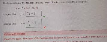 Find Equations Of The Tangent Line And