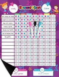 Details About Magnetic Reward Behavior Star Chore Chart For One Or Two Kids 17 X 13 Includes