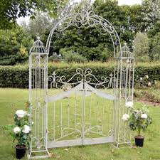Vintage Arch With Gates Antique Green