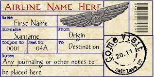 Airplane Ticket Young Womens Ticket Airplane Airline Tickets