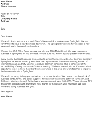 Welcome Letter Sample Download Free Business Letter Templates