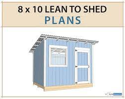 8x10 Lean To Shed Plans