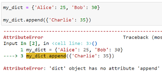 python attributeerror dict object