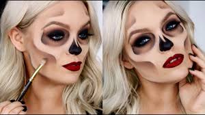 how to easy skull skeleton makeup