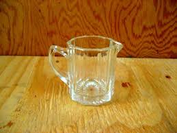 Vintage Glass Pitcher Small Syrup