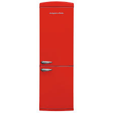 red retro fridge 335l majestic retro