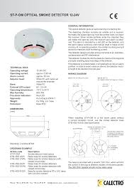 Sensomag s30 smoke alarm pdf manual download. St P Om Optical Smoke Detector 12 24v Manualzz