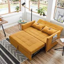 Loveseat Sofa Bed In Yellow Loveseat