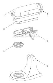 Here is a picture gallery about kitchenaid artisan mixer parts diagram complete with the description of the image, please find the image you need. Kitchenaid Classic 4 1 2 Qt Stand Mixer K45ssac0 Ereplacementparts Com