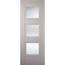 Panel Beveled Clear Glazed Door
