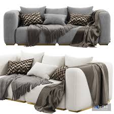 soft modular sofa by vitra 3d model