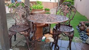 Cast Iron Garden Chair Table