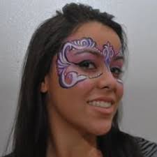 face painting mardi gras mask