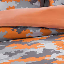 Orange Twin Comforter Set Mz10 295