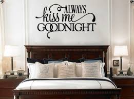 Above Bed Vinyl Wall Decal Wall
