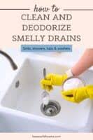 clean and deodorize your smelly drains
