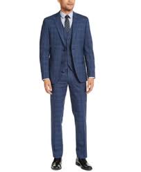 Shop plaid suits for men that look great on you in windowpane plaid styles at contempo suits. Alfani Men S Slim Fit Stretch Navy Blue Plaid Suit Separates Created For Macy S Reviews Suits Tuxedos Men Macy S