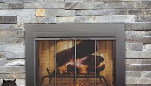 Fremont Masonry Glass Fireplace Door In