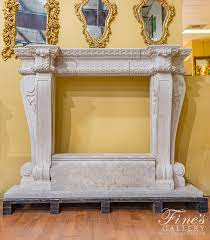 Oversized Tuscan Style Mantel In Light
