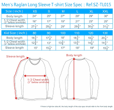T Shirt Size T Shirt Standard Size Custom T Shirt Size