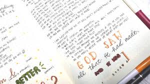 Focus on connecting with scripture (psalm 33:6) this bible journaling entry for genesis 1 was inspired by a photo i found on pinterest i absolutely love this idea of bible journaling. Bible Study On Genesis 1 Bible Study Bullet Journal Youtube