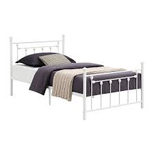 Dio 79 Inch Metal Twin Size Bed Frame