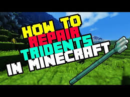 Combining two damaged tridents on a crafting table or the 2×2 inventory grid, which removes any enchantments. Minecraft How To Repair Trident