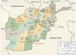 Detailed map of afghanistan and neighboring countries. Germplasm Collection Information In Afghanistan Map The Number Of Download Scientific Diagram