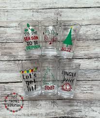 Shot Glasses Set Of 3 Holiday