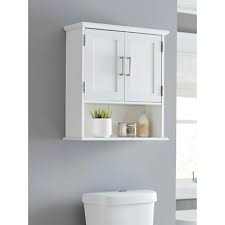 White Modern Wall Cabinet With Open