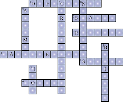 Solve The Crossword Puzzle Given As