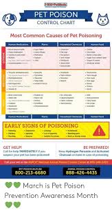 Pet Poison Control Chart Most Common Causes Of Pet Poisoning